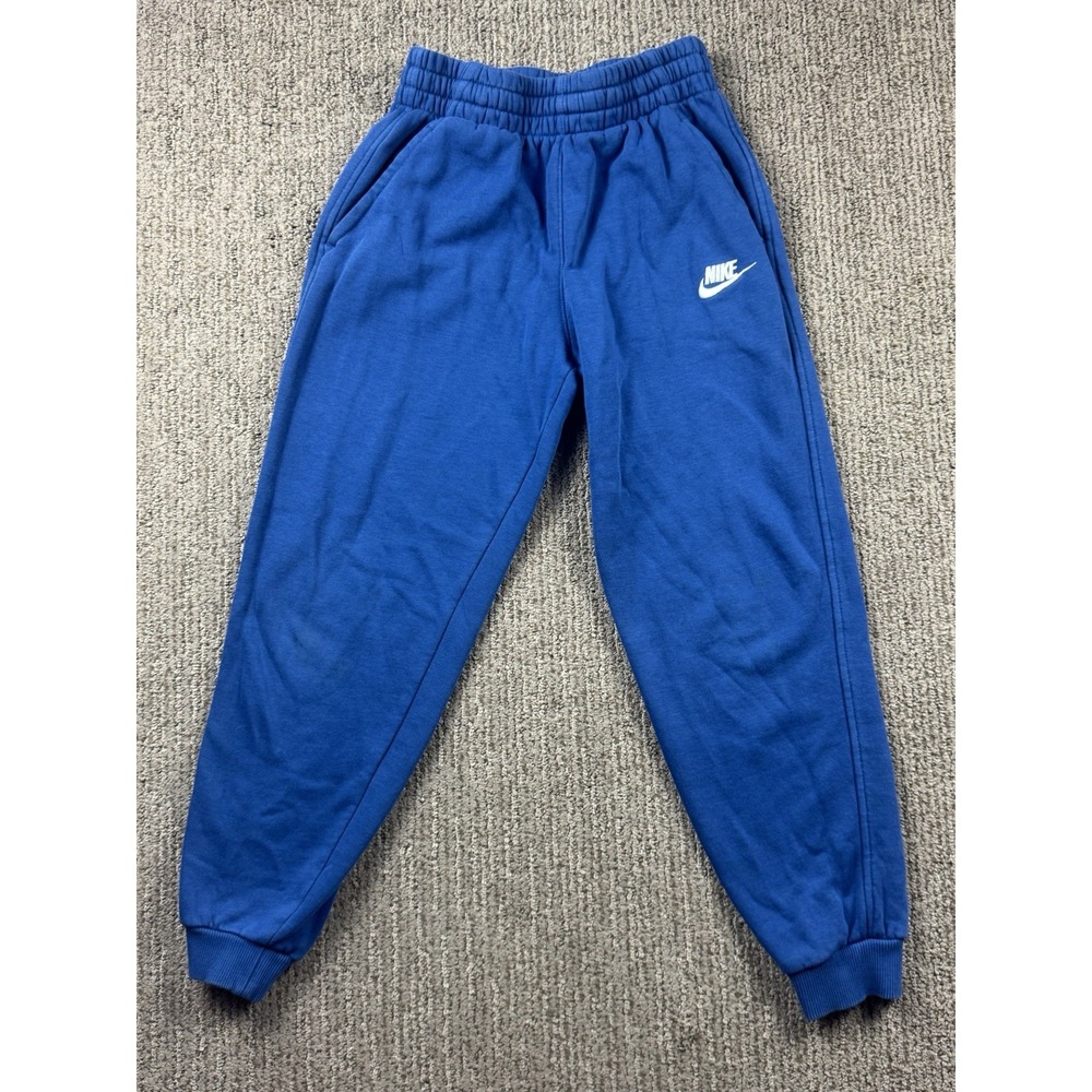 Nike Youth M Sportswear Club Fleece Sweatpants Tapered Leg Blue